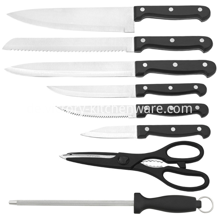 Messerset aus Edelstahl stainless steel knife set
